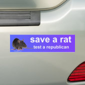 Autocollant De Voiture sauvez un rat (En voiture)