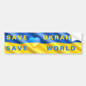 Autocollant De Voiture Sauvons l'Ukraine Sticker pour pare-chocs Save Wor (Devant)