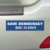 AUTOCOLLANT DE VOITURE SAVE DEMOCRACY BIDEN 2024 (En voiture)