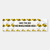 Autocollant De Voiture Save the Bee (Devant)