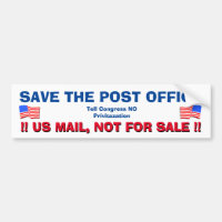 SAVE THE US POST OFFICE !