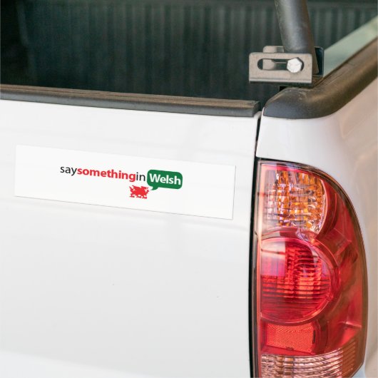 Autocollant De Voiture SaySomethinginWelsh (Sur camion)