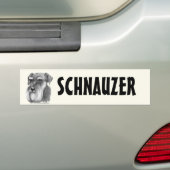 Autocollant De Voiture Schnauzer (En voiture)