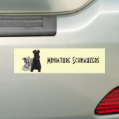 Autocollant De Voiture Schnauzers miniatures - adhésif pour pare-chocs (En voiture)