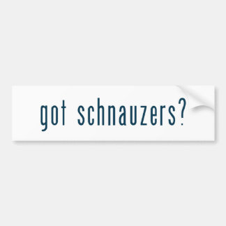 Autocollant De Voiture schnauzers obtenus