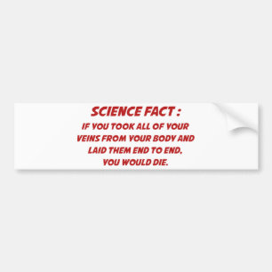 Autocollant De Voiture Science Fact