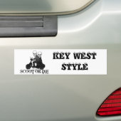 Autocollant De Voiture ScootOrDie, KEY WEST DÉNOMMENT (En voiture)