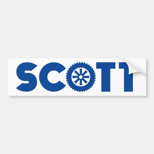 Autocollant De Voiture Scott Petrol Head (Devant)