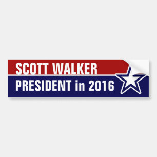 Autocollant De Voiture Scott Walker en 2016