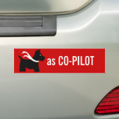 Autocollant De Voiture Scottie comme CO-PILOTE (En voiture)
