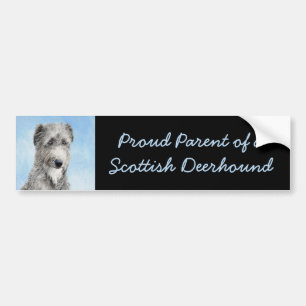 Autocollant De Voiture Scottish Deerhound Peinture - Cute Original Chien 