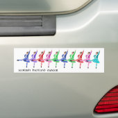 Autocollant De Voiture Scottish Highland Dance Line (En voiture)