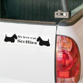 Autocollant De Voiture Scottish Terrier, Nous aimons nos Scotties, 2 Scot (Sur camion)