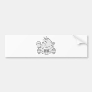 Autocollant De Voiture Scouts de gris