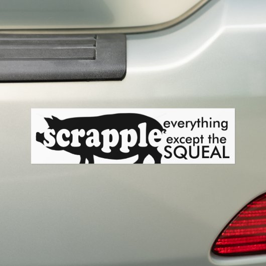 Autocollant De Voiture Scrapple- TOUT exceptent le cri aigu (En voiture)