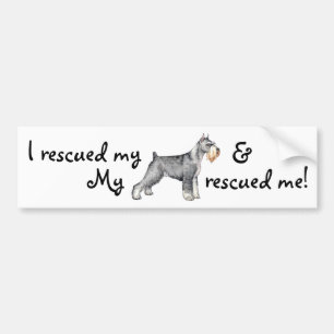 Autocollant De Voiture Secourir Standard Schnauzer