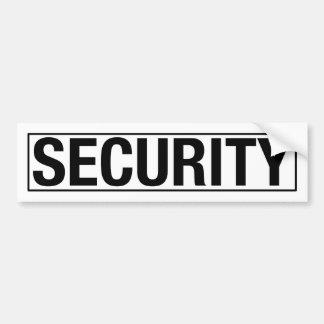 AUTOCOLLANT DE VOITURE "SÉCURITÉ "