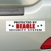 Autocollant De Voiture Sécurité beagle (En voiture)