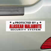 Autocollant De Voiture Sécurité des malamuts en Alaska (En voiture)