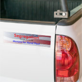 Autocollant De Voiture Ségrégation (Sur camion)