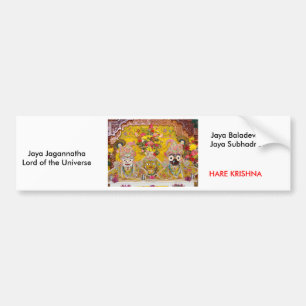 Autocollant De Voiture Seigneur de Jaya Jagannatha de l'univers,…