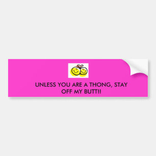 Autocollant De Voiture Séjour outre de mon bumpersticker de bout