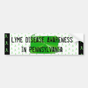 Autocollant De Voiture Sensibilisation à la maladie de Lyme en Pennsylvan