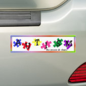 Autocollant De Voiture Sensibilisation sur l'autisme (En voiture)