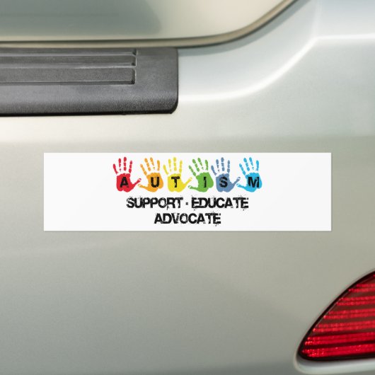 Autocollant De Voiture Sensibilisation sur l'autisme : Support Educate Ad (En voiture)