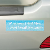 Autocollant De Voiture Sentiment bleu (En voiture)