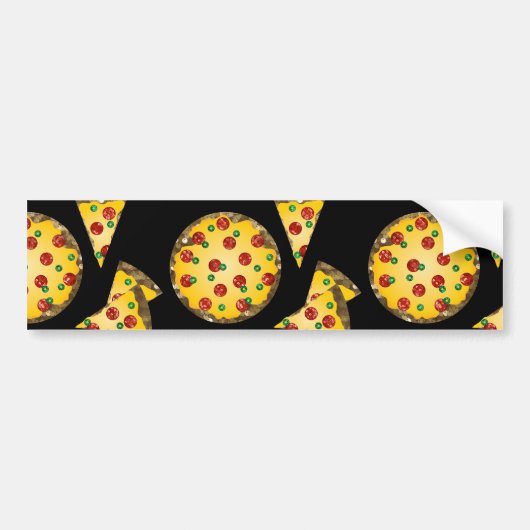 Autocollant De Voiture sequin pizza (Devant)