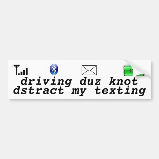 Autocollant De Voiture Service de mini-messages et entraînement (Devant)