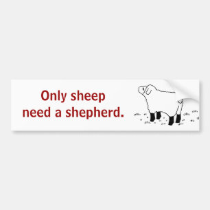 Autocollant De Voiture Seulement les moutons ont besoin d'un _sticker de