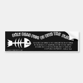 Autocollant De Voiture Seulement poissons morts Bumpersticker