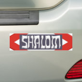 Autocollant De Voiture Shalom (En voiture)