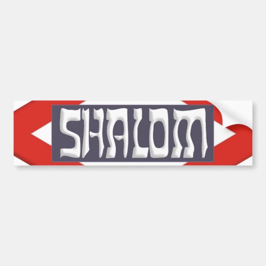 Autocollant De Voiture Shalom (Devant)