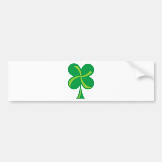 Autocollant De Voiture Shamrock vert (Devant)