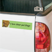 Autocollant De Voiture Shar-Pei poursuit l'adhésif pour pare-chocs (Sur camion)