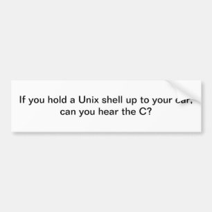 Autocollant De Voiture Shell unix à votre oreille - adhésif pour