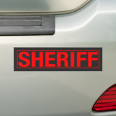 AUTOCOLLANT DE VOITURE "SHÉRIF " (En voiture)