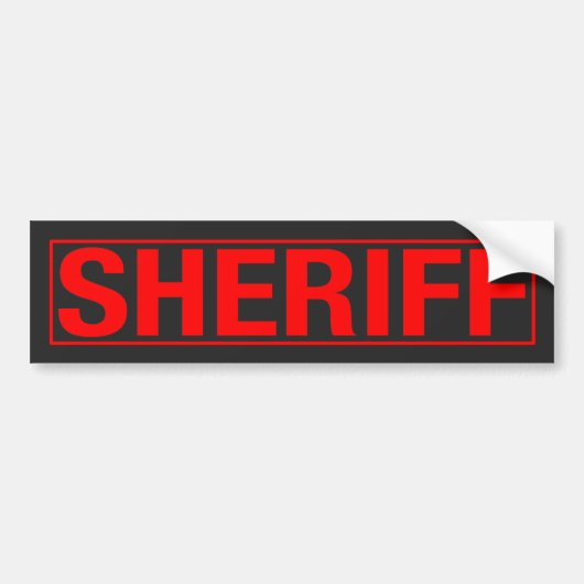 AUTOCOLLANT DE VOITURE "SHÉRIF " (Devant)