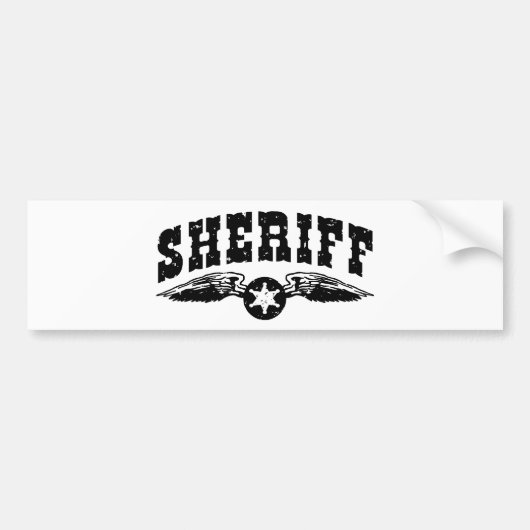 Autocollant De Voiture Sheriff (Devant)