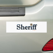 Autocollant De Voiture Sheriff_Script (En voiture)