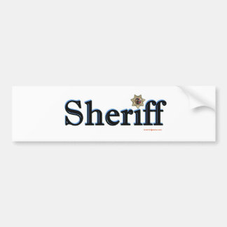 Autocollant De Voiture Sheriff_Script