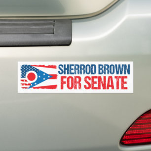 Autocollant De Voiture Sherrod Brown pour l'élection du Sénat 2024 drapea