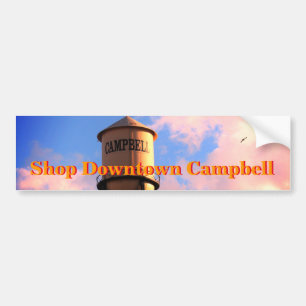 Autocollant De Voiture Shopping Downtown Campbell Water Tower