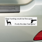 Autocollant De Voiture si seulement les cerfs communs avaient (En voiture)