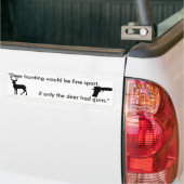Autocollant De Voiture si seulement les cerfs communs avaient (Sur camion)