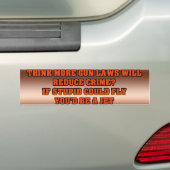 Autocollant De Voiture Si stupide pourrait voler… (En voiture)