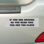 Autocollant De Voiture Si vous conduisez pendant que vous lisez ceci trop (En voiture)